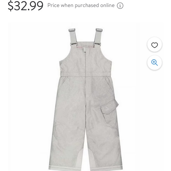 Jackets & Coats Gerry Snow Bibs Gray And Pink Toddler Size 3t New